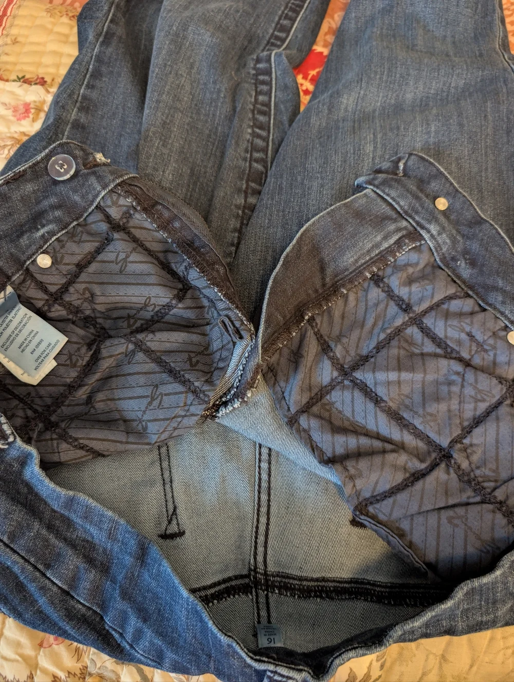 Seven7 Tummyless High Rise Jeans, 16, Straight Leg, Dark Blue, 33" Inseam, NWOT - Picture 7 of 9